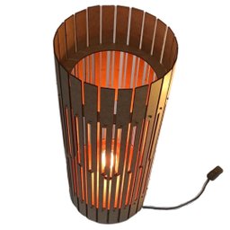 Luminária de Chão MDF TORRE DE PISA:MDF CRU/60x25cm - 2