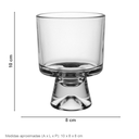 Ver imagem 5 de Jogo 6 Peças Conjunto de Sobremesa de Vidro 230ml Transparente 10x8x8cm Servir