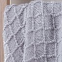 Ver imagem 2 de Manta Tricot Style Decorativa 127x152 Toque Super Macio Zinco