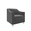 Ver imagem 5 de Recepção Clínica Sofisticada: Namoradeira 2l + 2 Poltronas Cinza-escuro