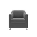 Ver imagem 4 de Recepção Clínica Sofisticada: Namoradeira 2l + 2 Poltronas Cinza-escuro