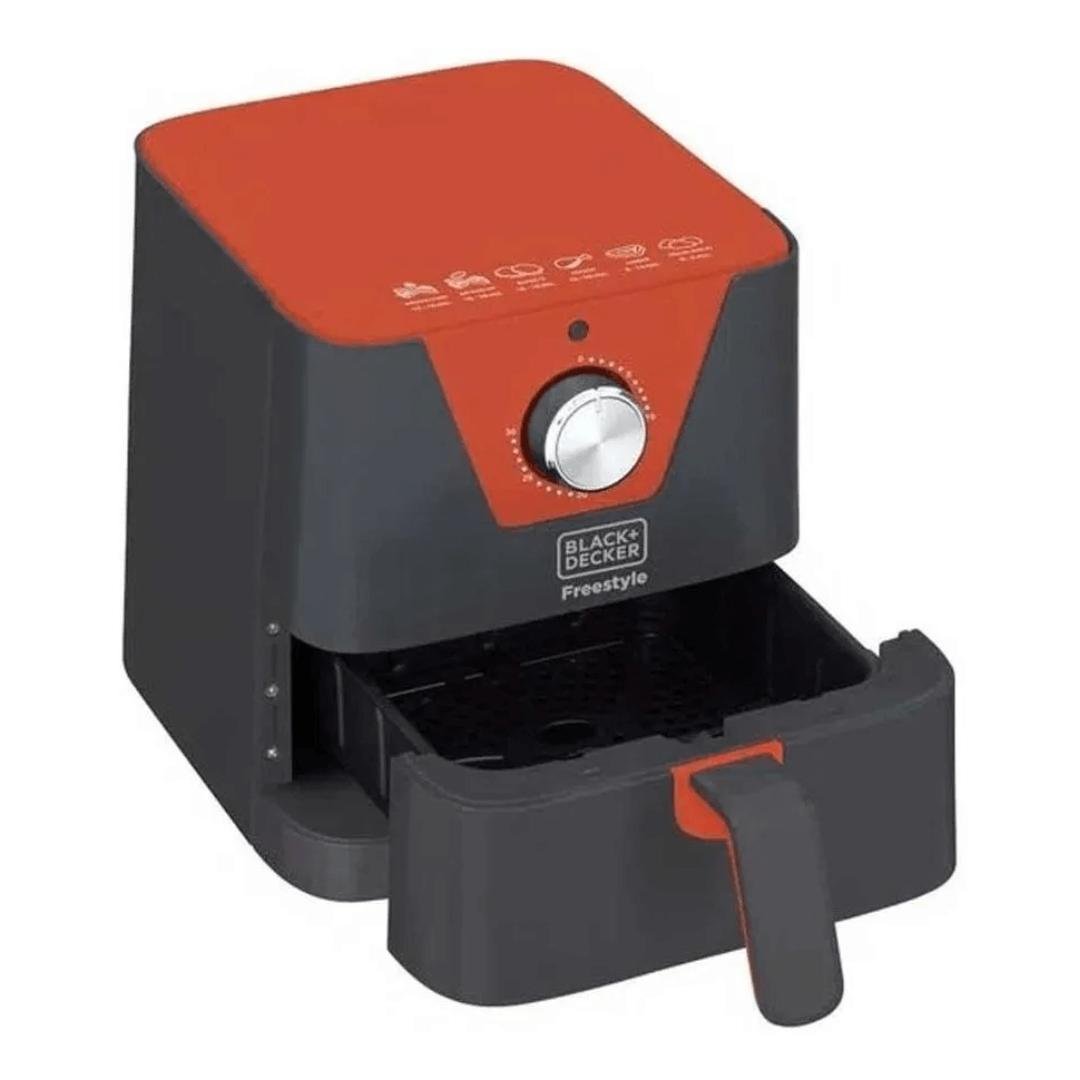 Fritadeira Elétrica sem Óleo Black Decker 1,5l - Cinza/laranja 220v - 3