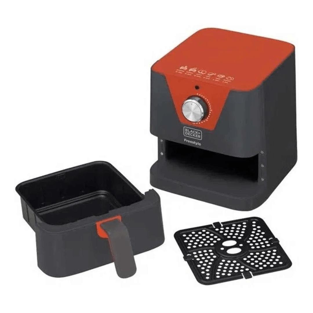 Fritadeira Elétrica sem Óleo Black Decker 1,5l - Cinza/laranja 220v - 4