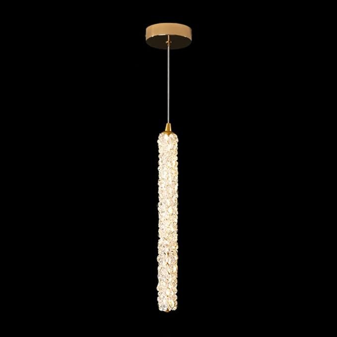 Pendente Roma de Metal e Cristal Dourado Ø50x43cm Cabo: 1,5m - Led 3200k - 4