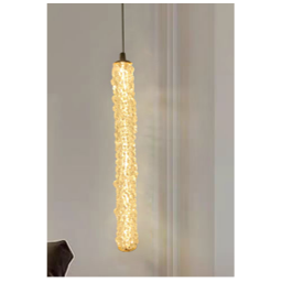 Pendente Roma de Metal e Cristal Dourado Ø50x43cm Cabo: 1,5m - Led 3200k - 3