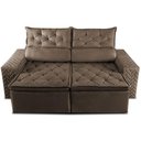 Ver imagem 5 de Sofá Retrátil e Reclinável 2,00m Essence Velusoft Castor Cama Inbox