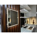 Ver imagem 3 de Espelho Retangular Grande Jateado com Led 60x80 4mm, Decoração, Banheiro, Maquiagem:led Branco Quent