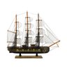 Miniatura Barco Navio Veleiro Madeira Canhões 42.5x9x49cm - 3