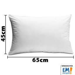 Kit 2 Travesseiros Antialérgico de Fibra Macio Lavável 45X65 BF Colchões - 2