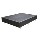 Ver imagem 1 de Cama Base Box Casal Sintético Cinza 27x138x188