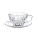 Ver imagem 1 de Jogo de Xícaras para Chá e Café em Cristal 210ml com Pires Conjunto 12 Peças