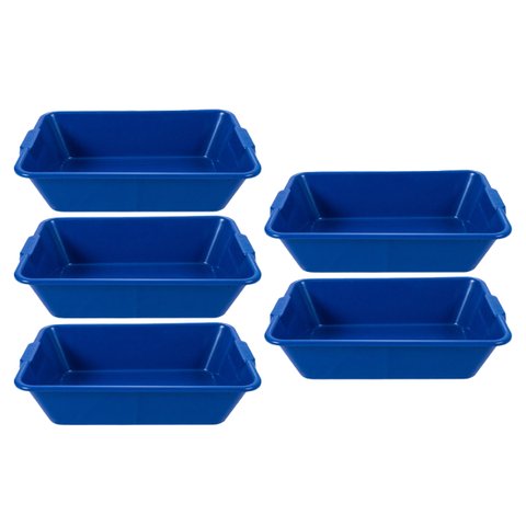 Kit 5 Caixas de Massa Azul 20 Litros Afort