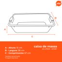 Ver imagem 3 de Kit 5 Caixas de Massa Azul 20 Litros Afort