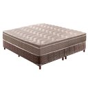 Ver imagem 1 de Cama Box Queen: Colchão Ortopédico Paropas D28/EP Pasquale + Base CRC Rústico Brown(158x198)