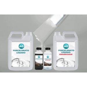 Kit Porcelanato Líquido + Primer por M - Concreto e Madeira