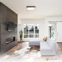 Ver imagem 3 de Painel Plafon Timber Led 28x28 Sobrepor 12w Borda Amadeirada