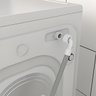 Mangueira Entrada Água Máquina De Lavar Universal 3m Metros Cinza + Fita Veda Rosca - 8