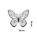 Ver imagem 2 de Adesivo de Parede Borboleta Mod01:60 X 50 Cm
