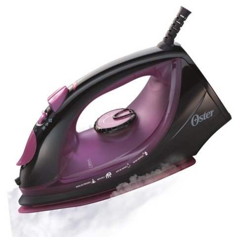 Ferro a Vapor Oster Preto e Roxo Cerâmica GCSTBS5956 - 220V