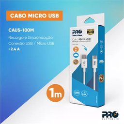 Cabo Micro Usb Android 2.4a Usb-micro 1m Pro Eletronic - 2
