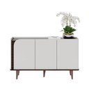 Ver imagem 1 de Balcão Buffet Jurere com 03 Portas Nogueira Real Off White Matte Colibri