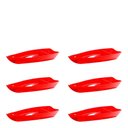 Ver imagem 1 de Conjunto de Barca Sushi 1l 6 Peças Vermelho em Polipropileno Linha Tropical Vem