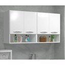 Ver imagem 4 de Nicho Módulado Aéreo Quarto 120cm 4 Portas Multiuso
