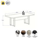 Ver imagem 2 de Mesa de Escritório Reunião 2,00m Pé Metal Quadro F5 Office