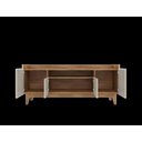 Ver imagem 3 de Rack Ruby 4 Portas com Nicho Central Off White/noce