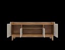 Ver imagem 3 de Rack Ruby 4 Portas com Nicho Central Off White/noce