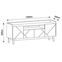 Ver imagem 4 de Rack Ruby 4 Portas com Nicho Central Off White/noce