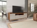 Ver imagem 1 de Rack Ruby 4 Portas com Nicho Central Off White/noce