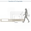 Ver imagem 6 de Rack Extensível para TV até 75 Polegadas 304cm Portas Ripadas Aruá CabeCasa MadeiraOriginals