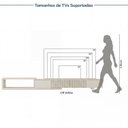 Ver imagem 6 de Rack Extensível para TV 75 Polegadas Planejado 304cm Portas Ripadas Aruá CabeCasa MadeiraOriginals