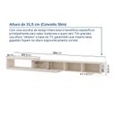 Ver imagem 5 de Rack Extensível para TV até 75 Polegadas 304cm Portas Ripadas Aruá CabeCasa MadeiraOriginals