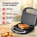 Ver mais imagens de Sanduicheira Grill Elétrico Hq 750w Antiaderente Preto Hq-sg003 110v