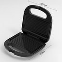 Ver imagem 2 de Sanduicheira Grill Elétrico Hq 750w Antiaderente Preto Hq-sg003 110v