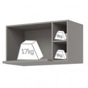 Ver imagem 5 de Armario Aereo para Microondas Mdf 80 Cm Americana C557 Cinza Henn