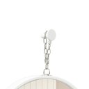 Ver imagem 5 de Espelho Decorativo Short Strip Branco Alça Corrente 60 cm Redondo Branco, 60 cm