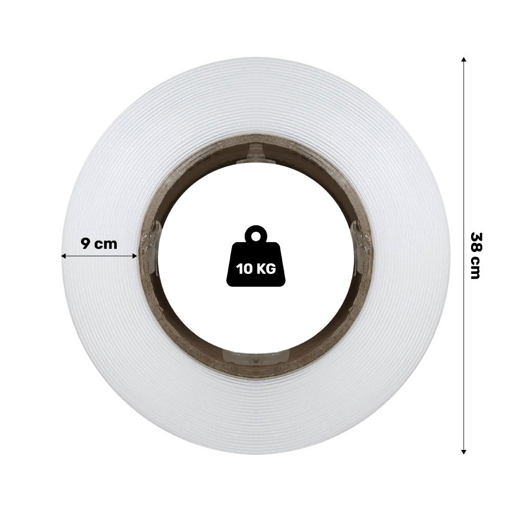 Kit 02 Rolos Fita de Arquear 10mm x 0,8mm PP com 2000mts Para Embalagem Incolor - Desk Design Fita d - 4