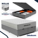 Ver imagem 5 de Cama Box Baú com Colchão Mola Ensacada Ortobom Plenno Queen