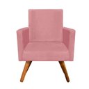Ver imagem 1 de Poltrona Decorativa Nina Sala e Escritório Suede Rose
