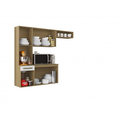 Cozinha Compacta Carol c/ Balcao - 6 Portas 1 Gaveta