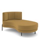 Ver imagem 1 de Sofá Chaise Longue Sala de Estar Living Lucca Direito D02 Veludo Mostarda C-260 - Lyam Decor