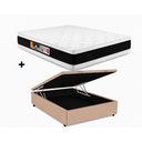 Ver imagem 1 de Cama Box Bau Casal Bege Colchão Casal Black e White Air Double Face D45 138x188 - Castor