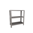 Ver imagem 1 de Estante / Armario de Aço Reforçado 60cm 3 Bandejas Cinza