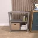 Ver imagem 5 de Estante / Armario de Aço Reforçado 60cm 3 Bandejas Cinza