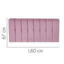 Ver imagem 2 de Painel Estofada Kiara 160cm Queen Size Box Quarto Suede Rosa Bebê - Gat Magazine