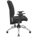 Ver imagem 7 de Kit 03 Cadeiras de Escritório Diretor Office Giratória Cromada Alta Flexi P03 Vinil Preto - Lyam