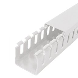 Kit 3 Canaleta Aberta Painel Elétrico Branca 20x20x2000mm - 3